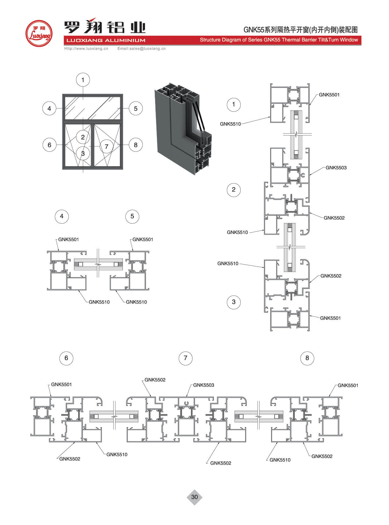 GNK55系列隔熱內(nèi)開內(nèi)倒窗